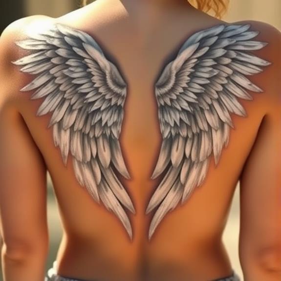 angel wings tattoo design