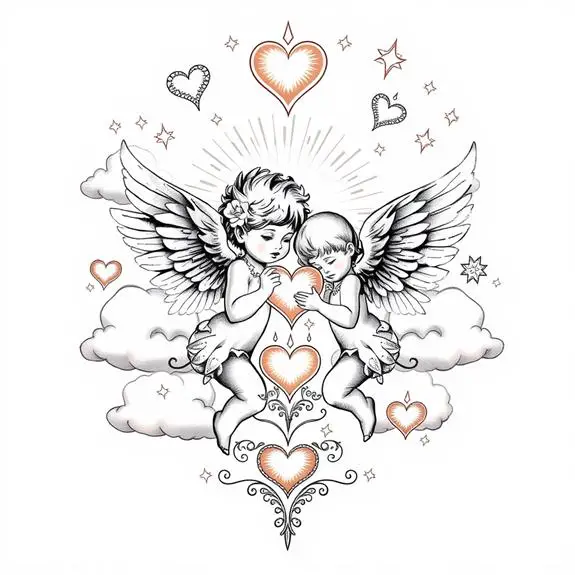 angelic emblems of affection