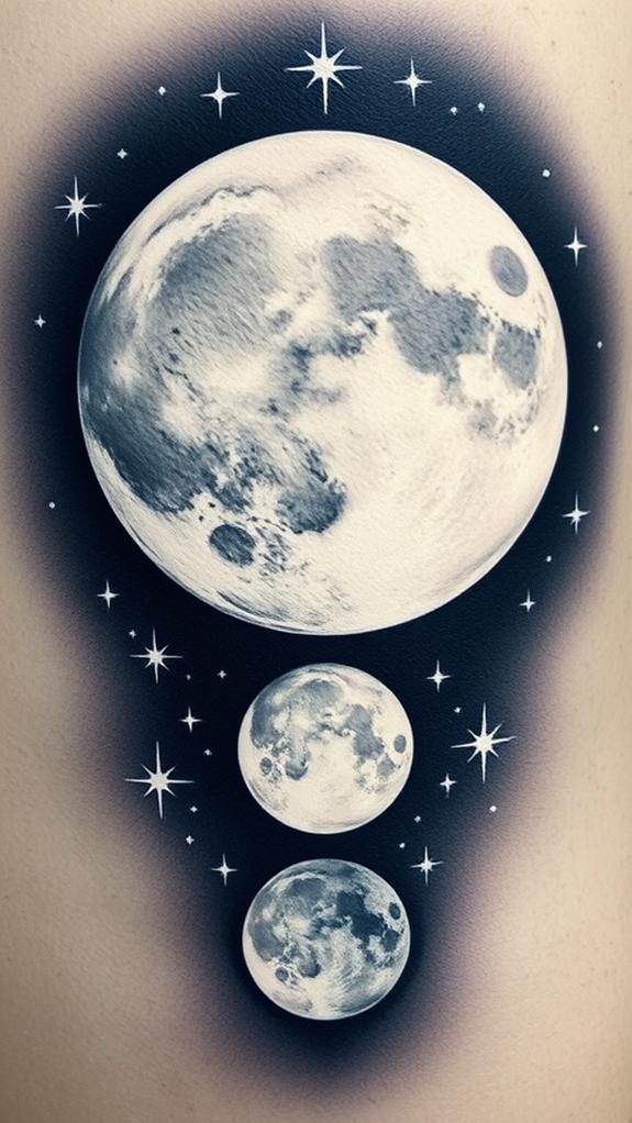 celestial body ink design