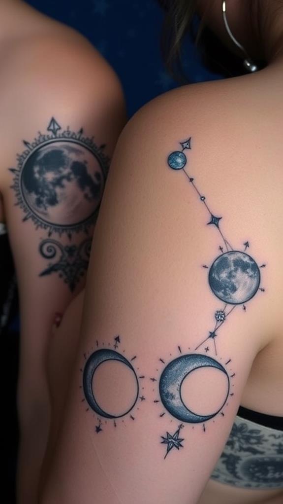 celestial zodiac moon ink