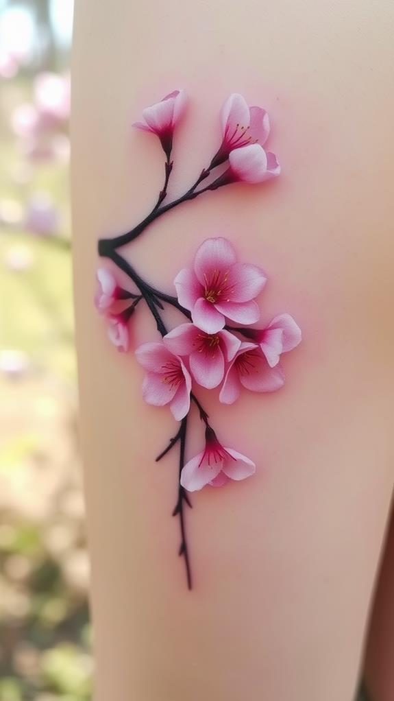 cherry blossom ink creation