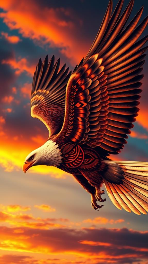 eagle tattoos symbolize freedom