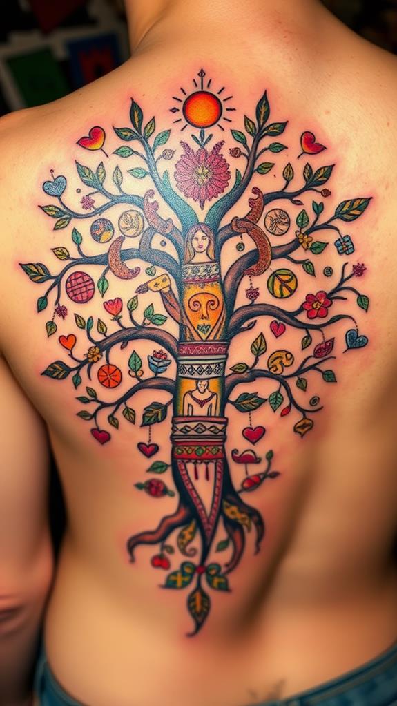 heritage inspired body art