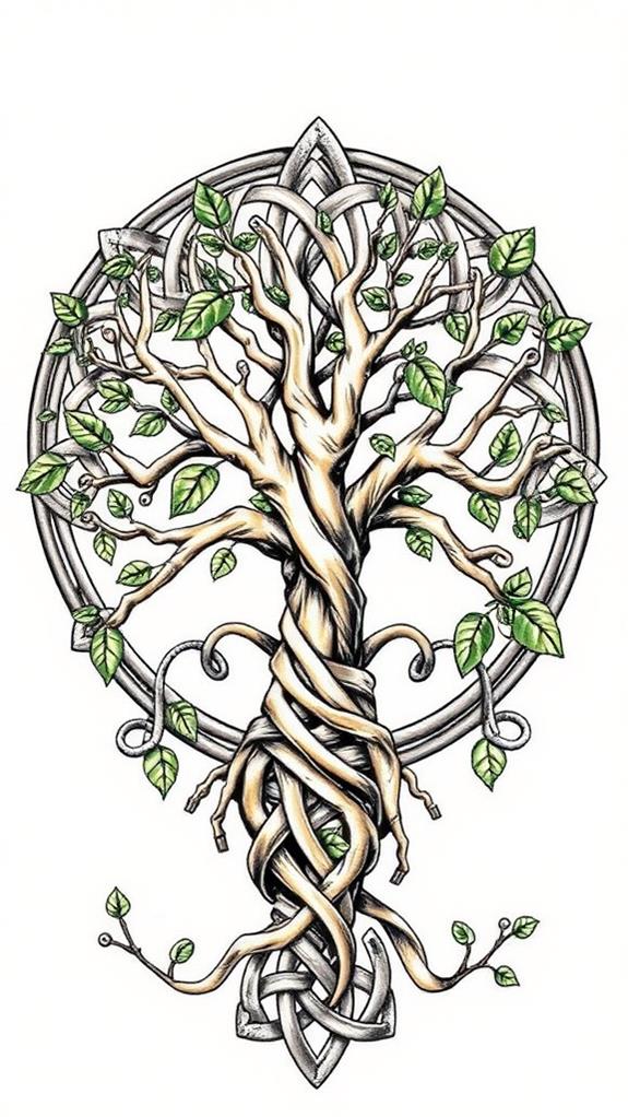 intricate celtic tree designs