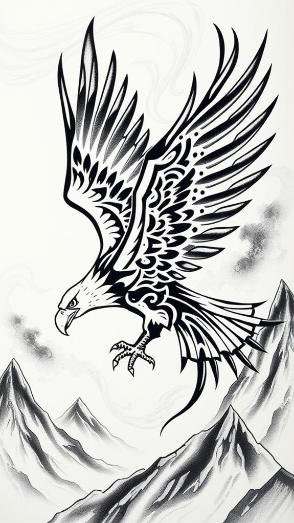 native american eagle artwork