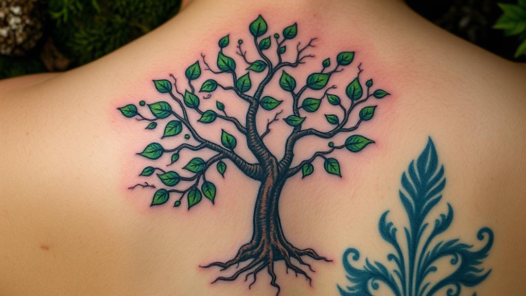 nature inspired tree tattoos