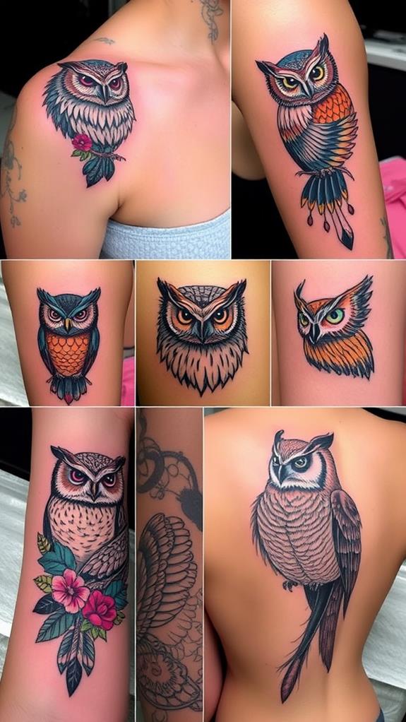 owl tattoo placement suggestions