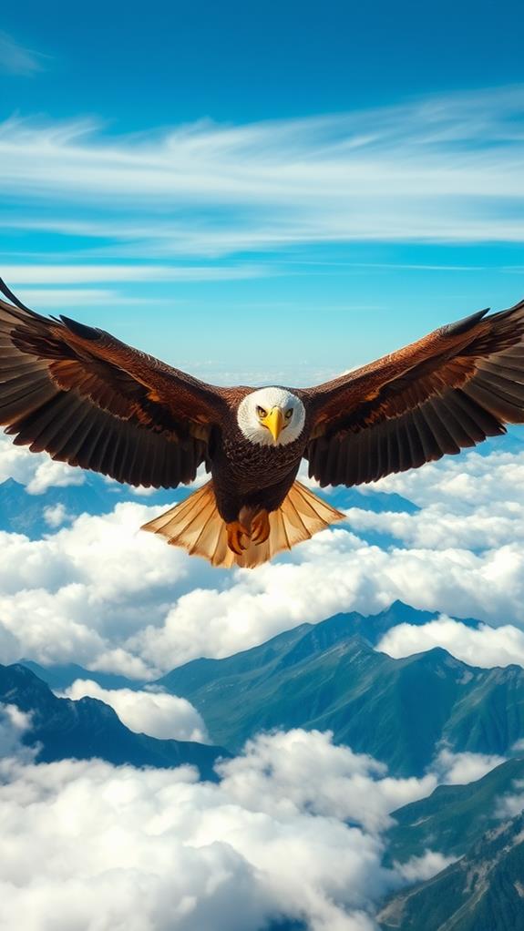 soaring majestic eagle