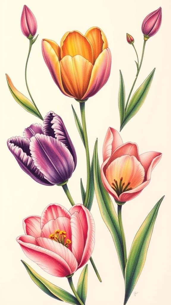 vibrant tulip color diversity