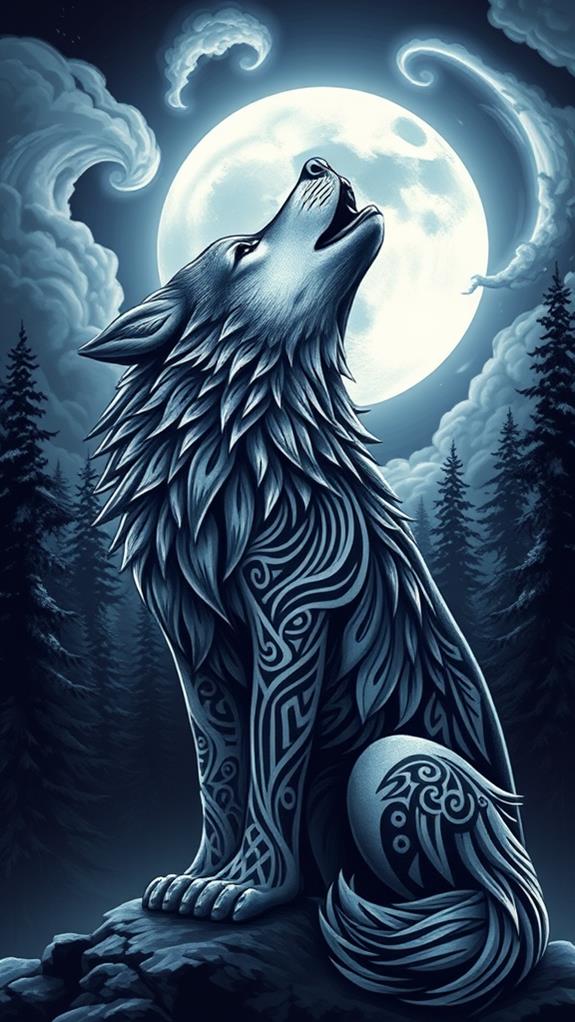 wolf inspired tattoo artistry