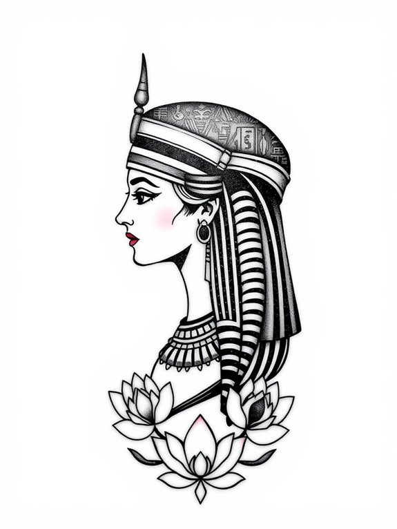 ancient egypt inspired ink