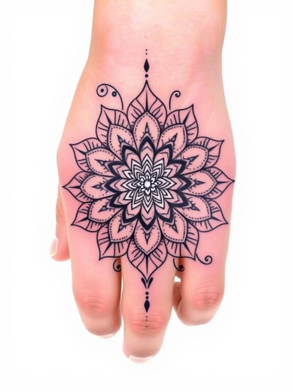 artistic mandala flower design