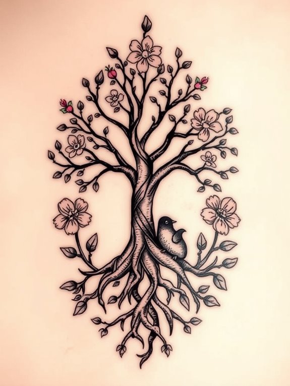 artistic tattoos inspired by nature