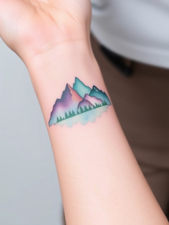 artistic wrist tattoo design