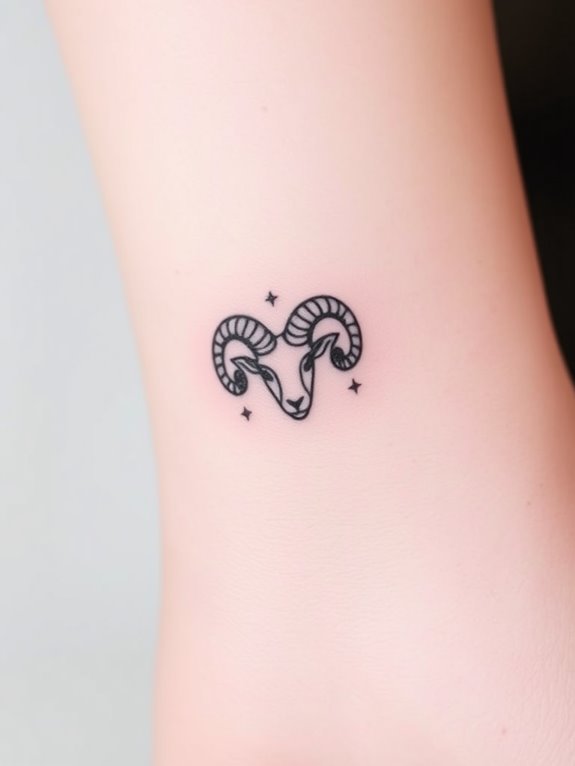 astrological tattoo on wrist