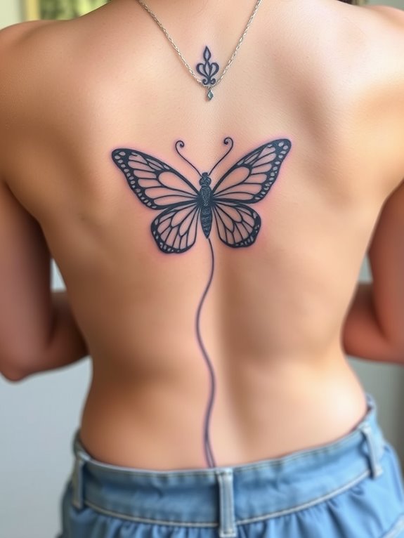 beautiful butterfly tattoo design