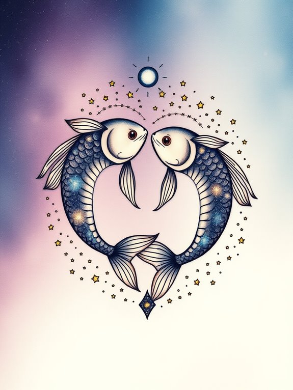 beautiful celestial fish art