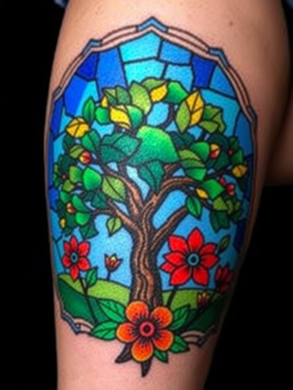 beautiful glass like tattoo designs