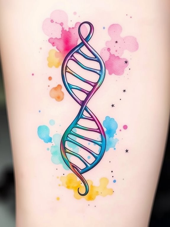 beautiful swirling dna art