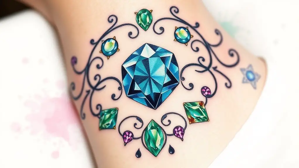 birthstone tattoos symbolize personalization