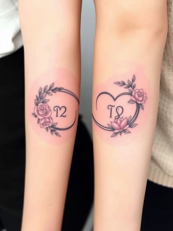 bonding through matching tattoos