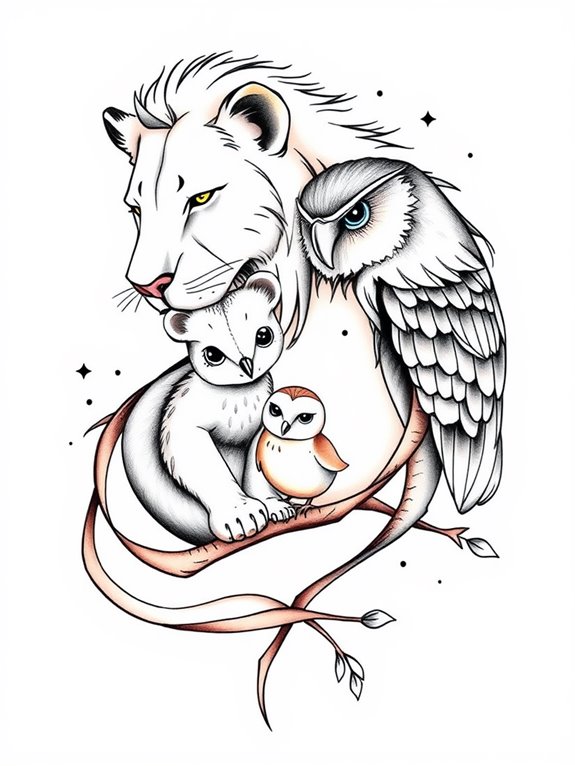 creative animal tattoo ideas