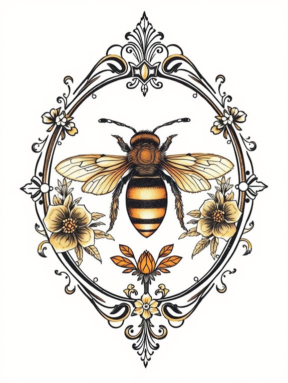 creative bee tattoo ideas