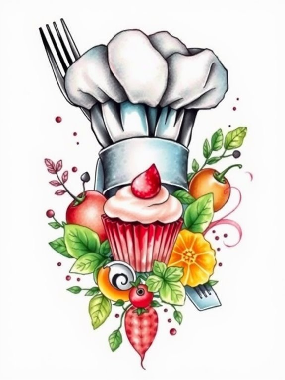 creative chef body art