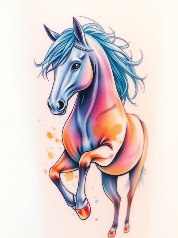 creative equine body art