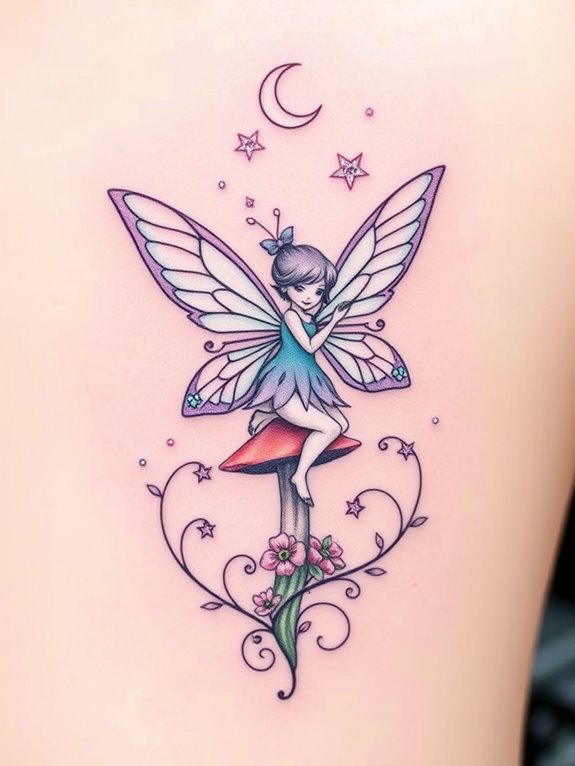 creative fairy tattoo designs