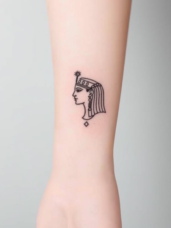 elegant cleopatra tattoos available