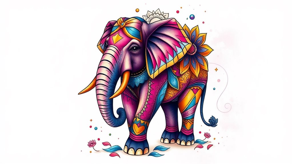 elephant tattoo symbolizes strength