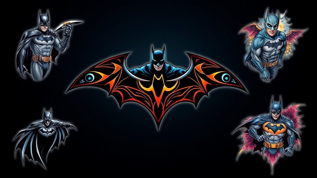 explore batman tattoo variety