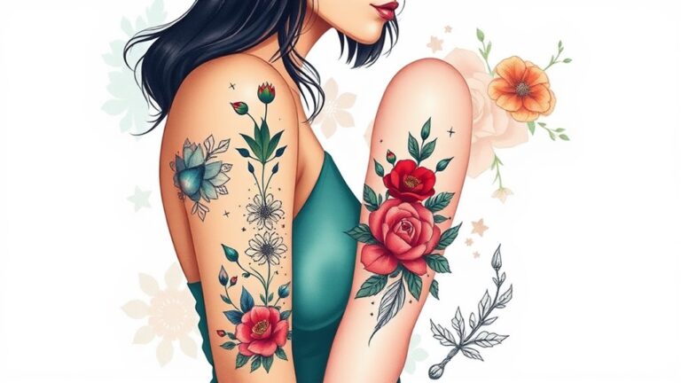 feminine bicep tattoo ideas