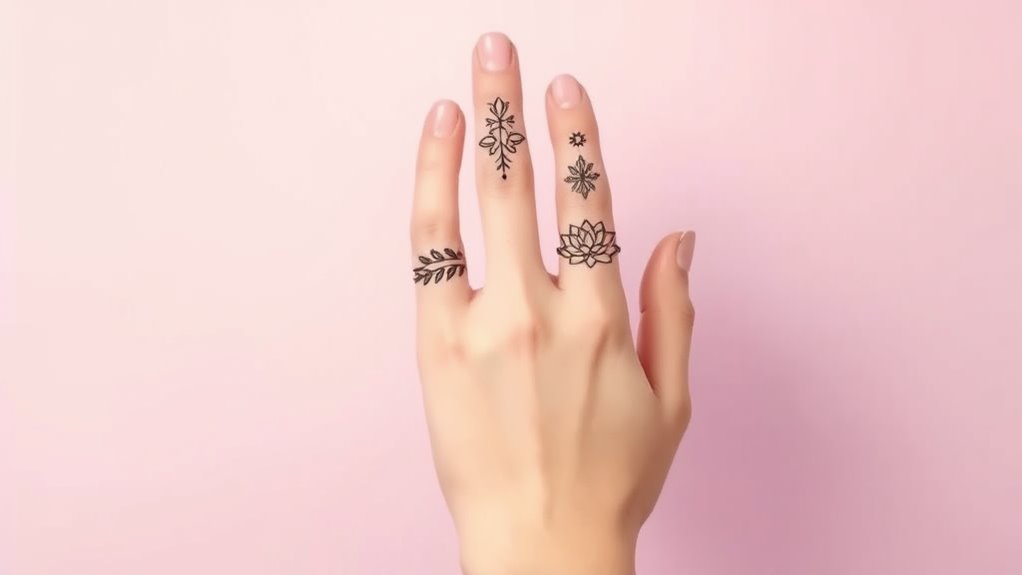 feminine finger tattoo inspiration