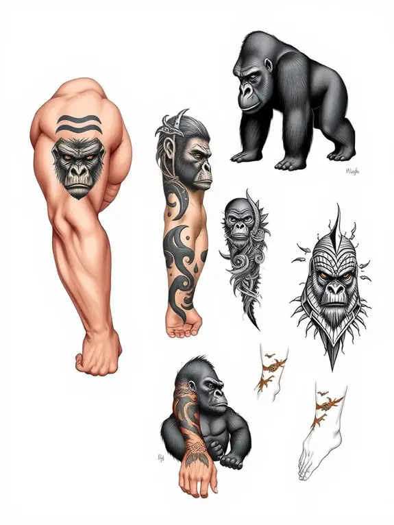 gorilla tattoo placement guide