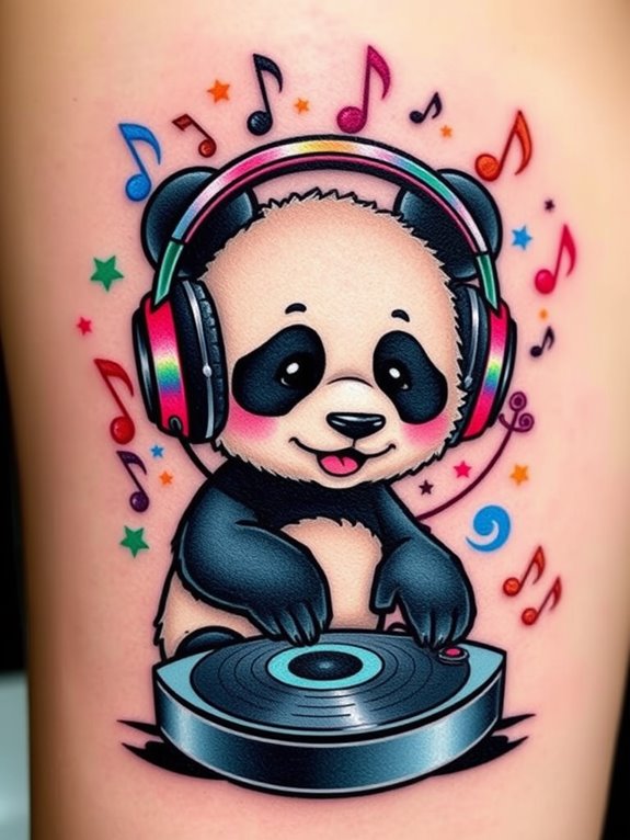 groovy panda spins tunes