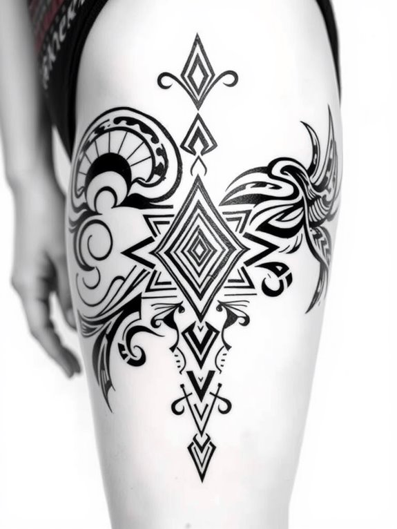 intricate polynesian tribal designs