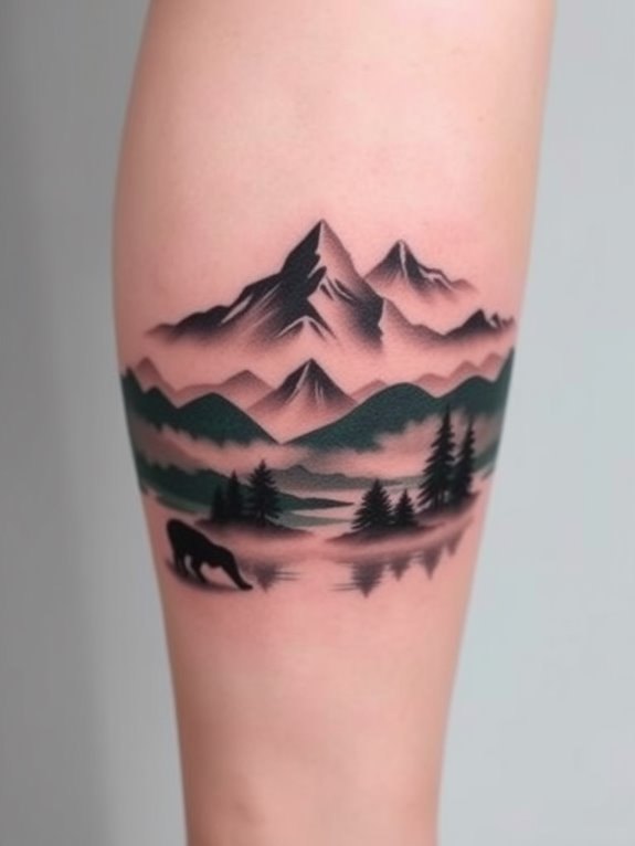 intricate tattoo of nature