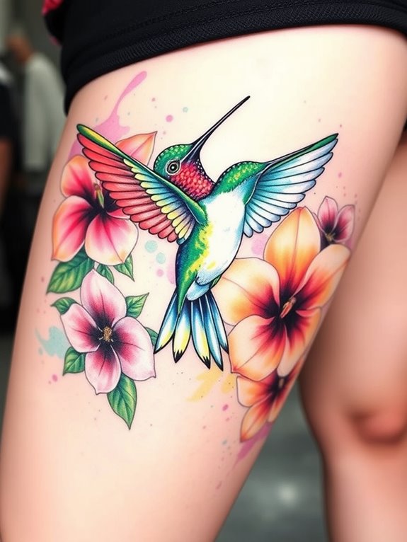 intricate thigh tattoo designs