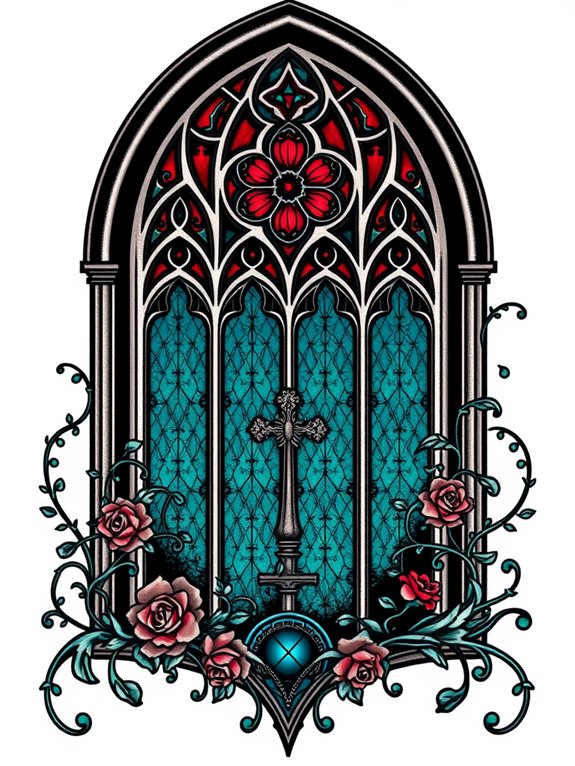 intricate window inspired gothic designs