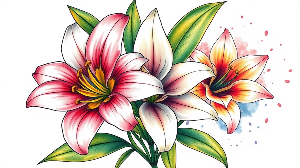 lily tattoo style ideas