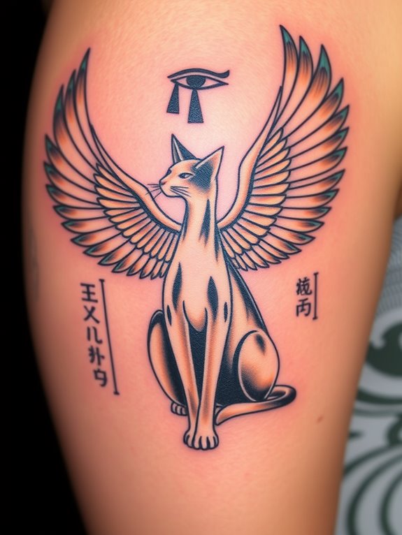 majestic sphinx cat design