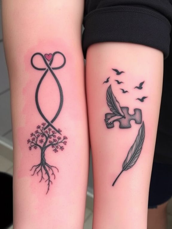 meaningful bond symbol tattoos