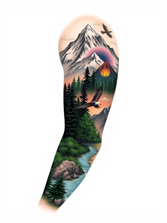 outdoor scenery on arm