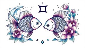 pisces tattoo design inspiration