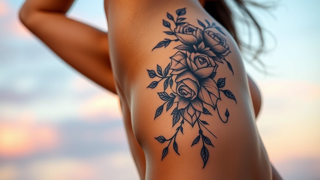 rib tattoos for women