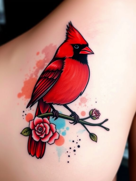 tattoo designs featuring cardinals