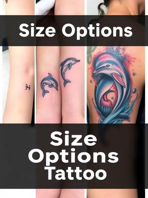 tattoo size customization available