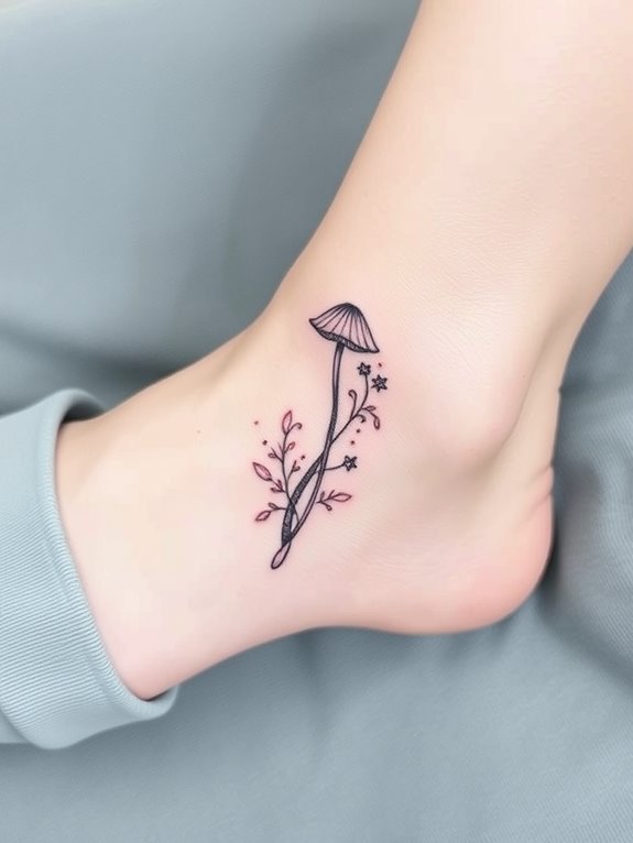 unique ankle tattoo design